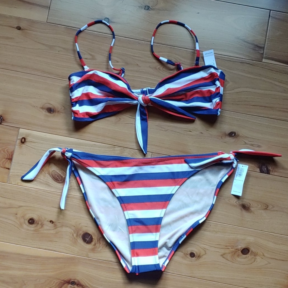NWT stripe bikini